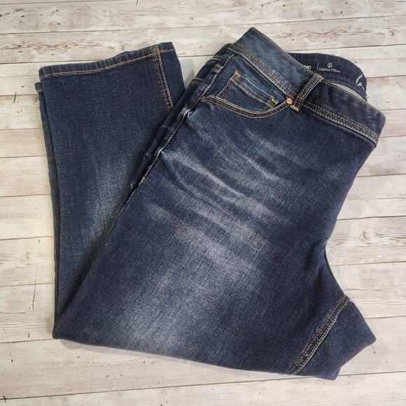 Lane Bryant Genius Fit Mid Rise Capri Jeans Size 18 - Picture 1 of 9